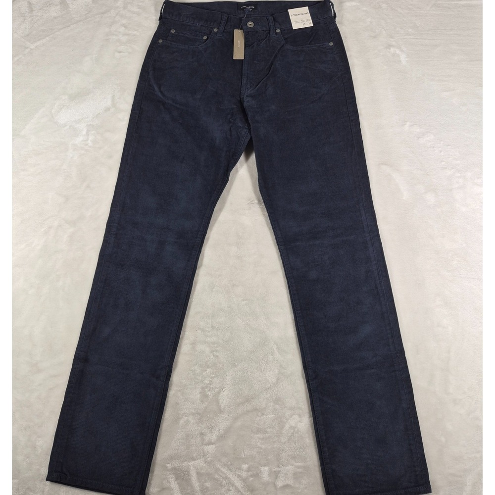 J Crew 1040 Athletic Corduroy Pants Men's 32x34 Blue Casual Comfort NWT